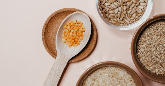 lentilles, graines et aliments riches en fibres