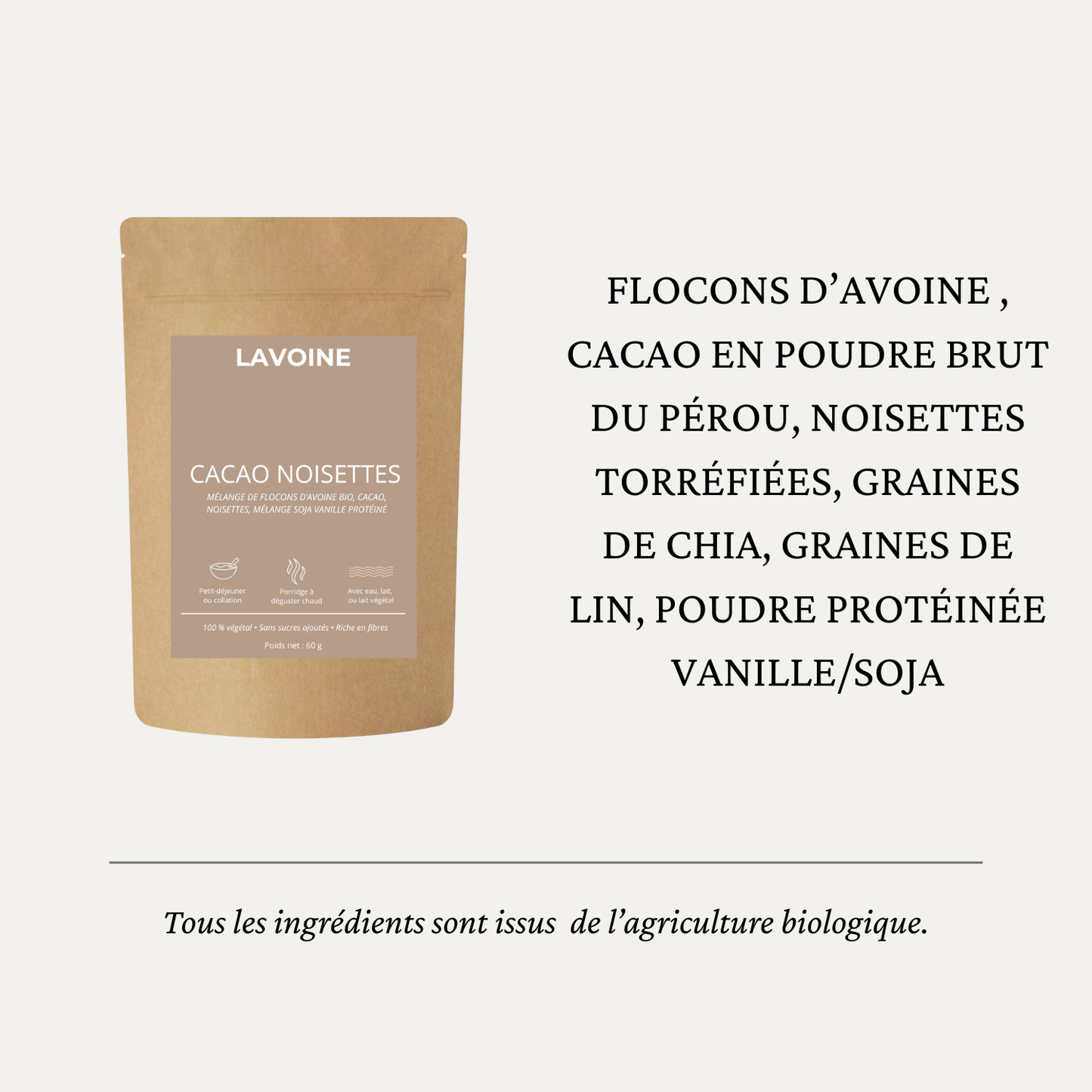 Porridge Cacao Noisette