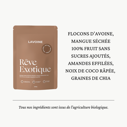 OVERNIGHT OATS & PORRIDGE Rêve Exotique
